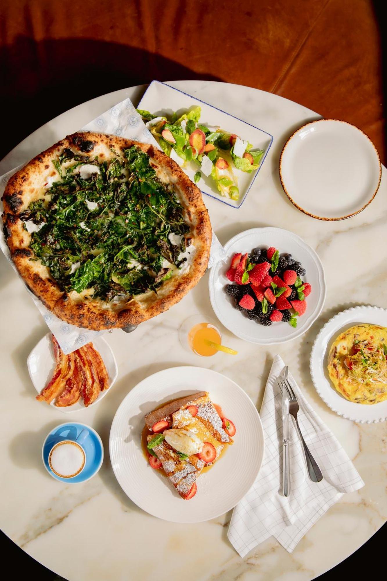 The William Vale Hotel New York City Exterior photo A selection of dishes at the restaurant