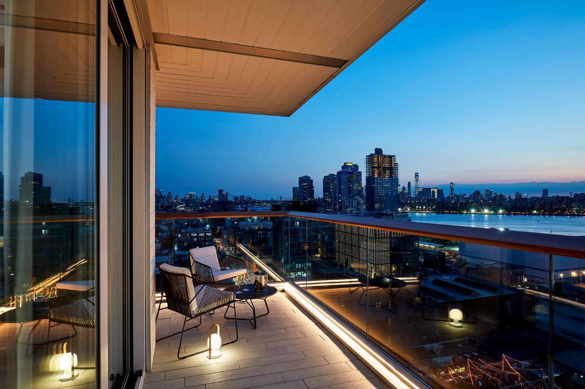The William Vale Hotel New York City Exterior photo View from a penthouse