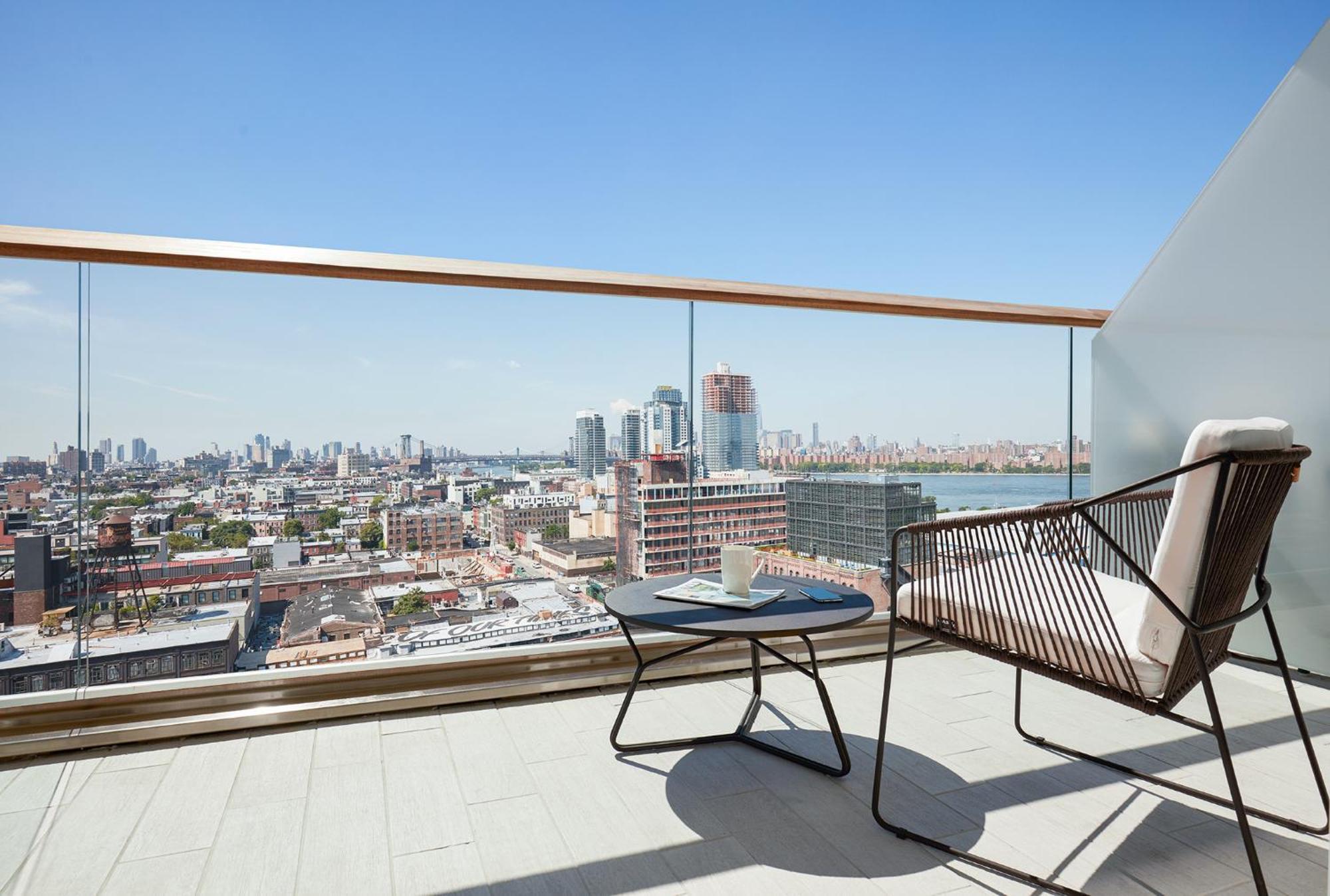 The William Vale Hotel New York City Exterior photo View from a penthouse